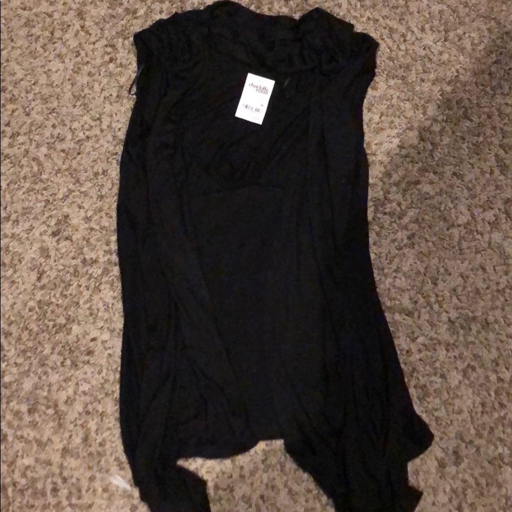 Black cap sleeve shall size medium